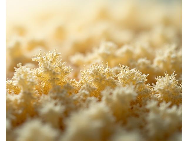 Panneaux isolants à base de mycélium, texture organique et naturelle.
