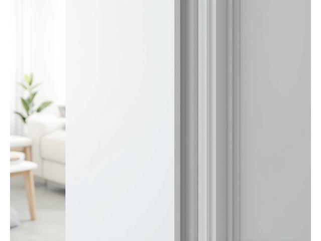 Panneaux isolants sous vide ultra-minces installés sur un mur intérieur.