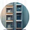 Façade de maison avec isolation thermique externe