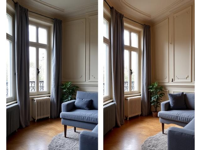 Système de chauffage au sol discret dans un salon haussmannien