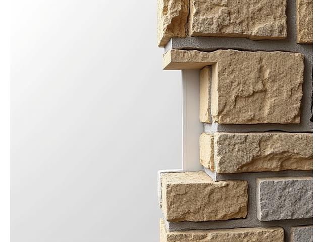 Coupe murale montrant une isolation thermique invisible par l'intérieur