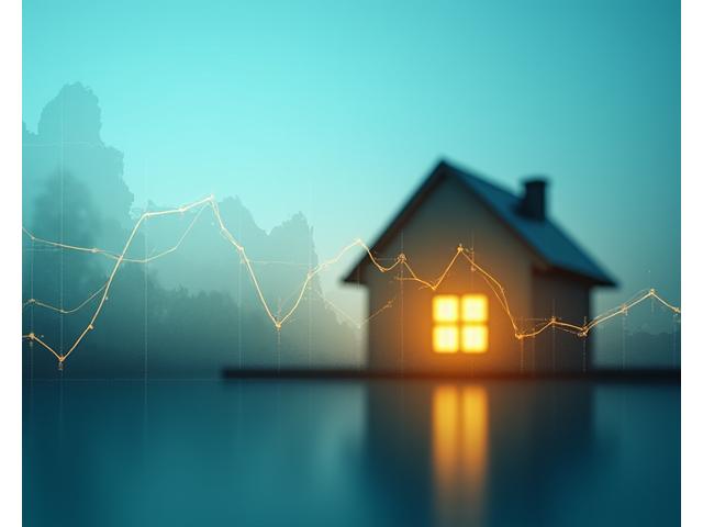 Facture d'énergie réduite sur fond de maison moderne